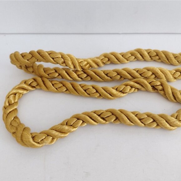 Vtg New Sears Drapery Holdbacks Tiebacks Gold Tassel Medallions Hollywood READ - Picture 4 of 9